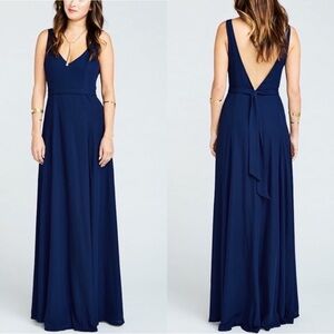 Show Me Your Mumu Jenn Navy Maxi Dress